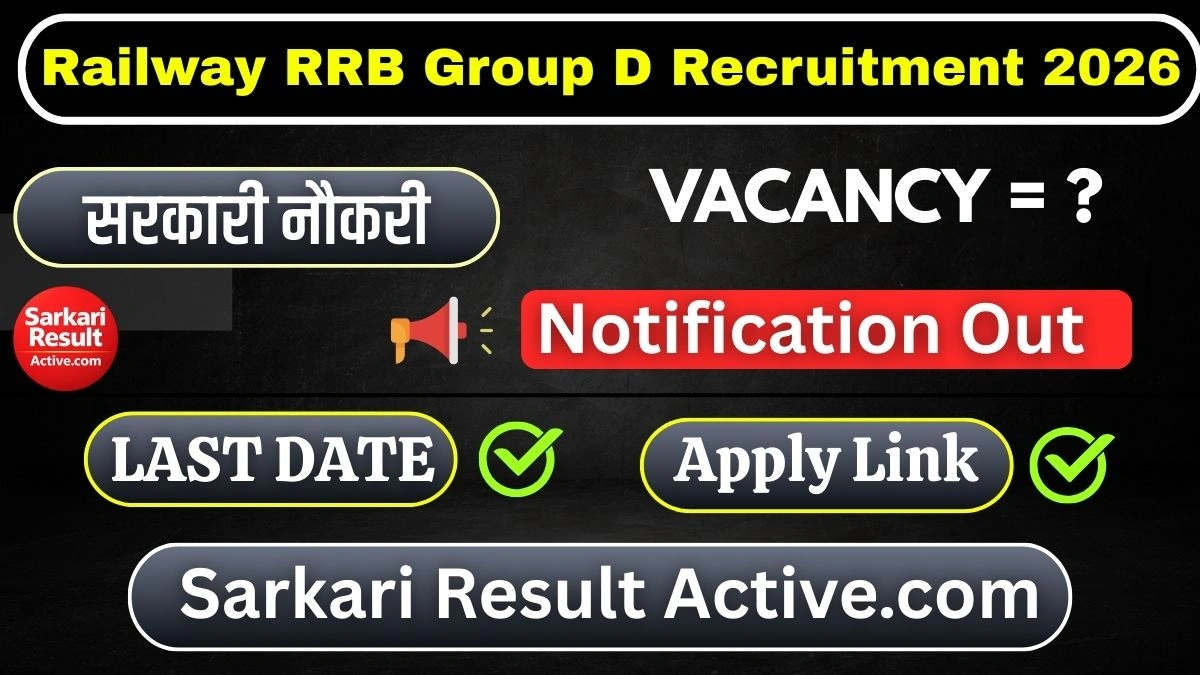 Railway RRB Group D Recruitment 2026